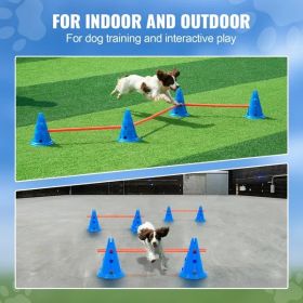 Dog Agility Hurdle Cone Set.