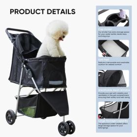 Dog Stroller with Storage