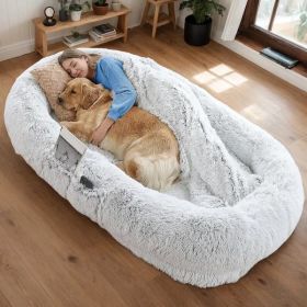 Dog Bed with Human Sleep Space