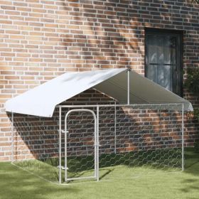 Outdoor Dog Kennel with Roof