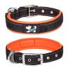 Pet dog collar; diving cloth reflective nylon collar; medium and large dog collar